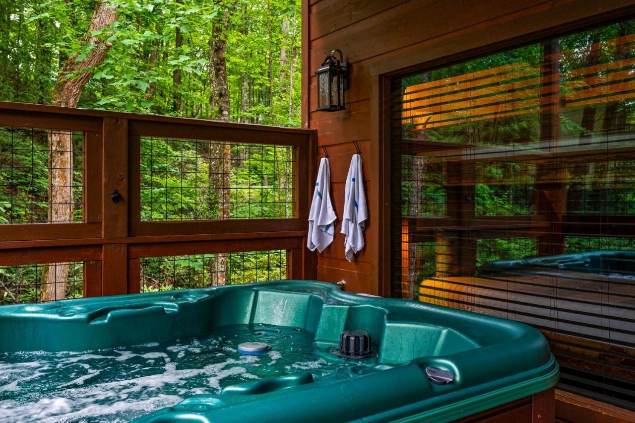 New Cozy Mountain Cabin Hot Tub Near Downtown ガトリンバーグ エクステリア 写真